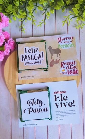 Cartão com Mini Talento- Páscoa