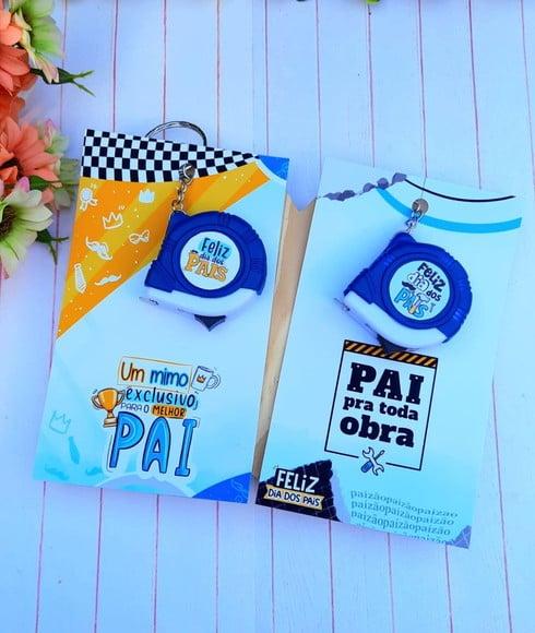 Cartão com Mini Trena 1m- Dia dos Pais