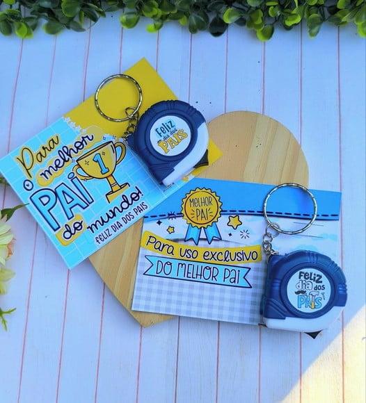 Cartão com Mini Trena de 1m- Dia dos Pais