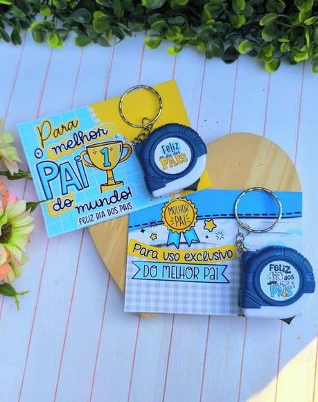 Cartão com Mini Trena de 1m- Dia dos Pais