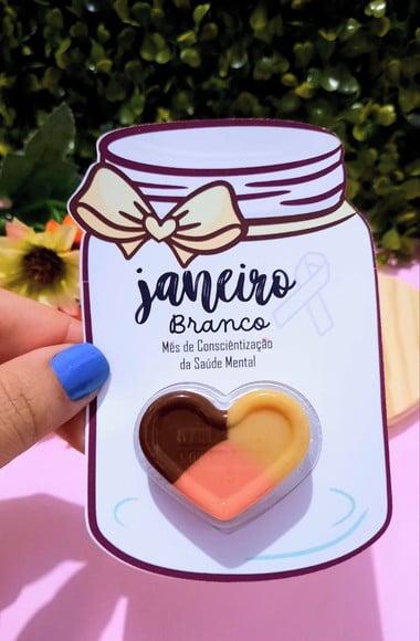 Cartão com Nucita- Janeiro Branco