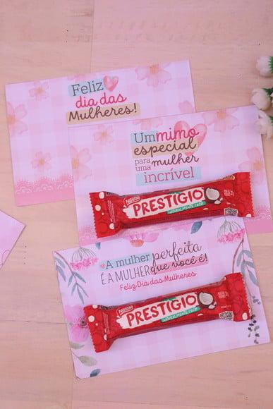 Cartão com Prestígio 33g- Dia da Mulher
