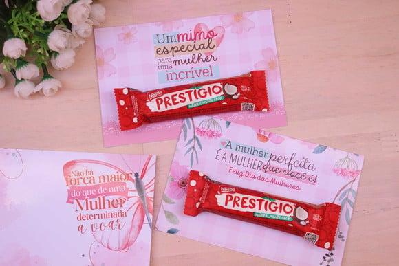 Cartão com Prestígio 33g- Dia da Mulher