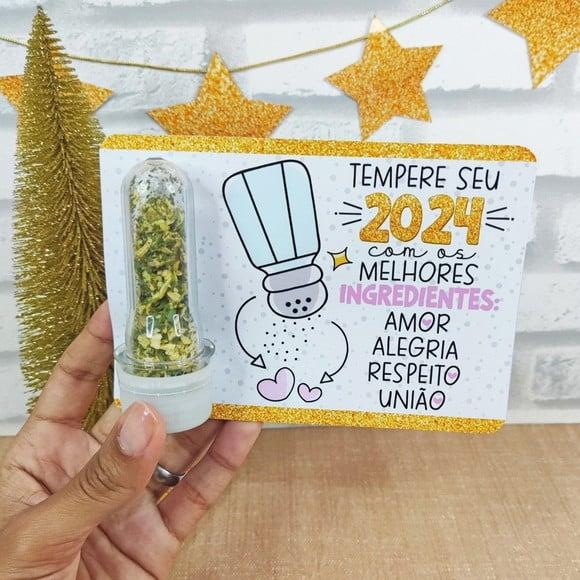 Cartão com Tempero- Boas Festas