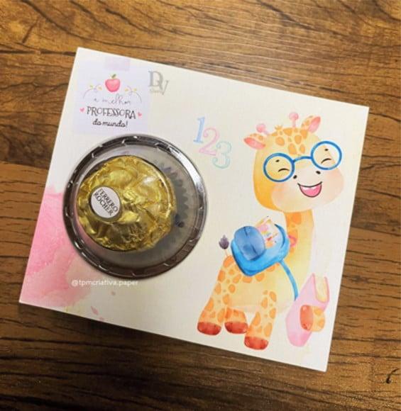 Cartão Ferrero Rocher- Dia dos Professores