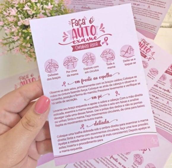 Cartão Explicativo- Outubro Rosa
