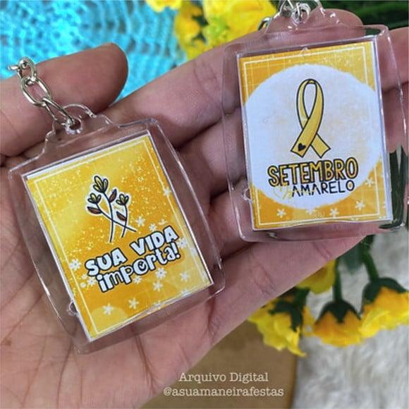 Chaveiro -setembro Amarelo -leia Descrição!