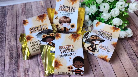 Cinta com Bombom- Setembro Amarelo
