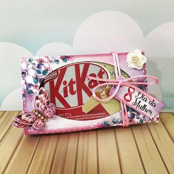 Dia da Mulher- Caixinha com Kitkat