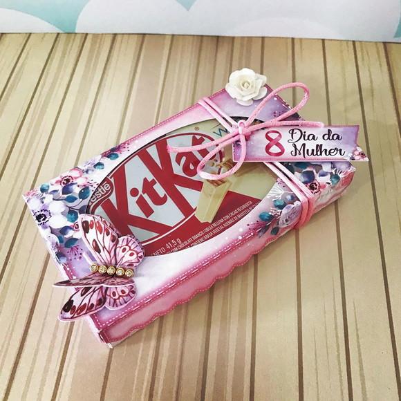 Dia da Mulher- Caixinha com Kitkat