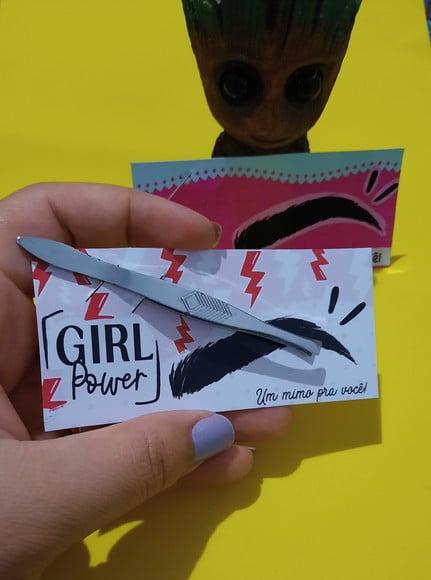 DIA DA MULHER- Card com Pinça