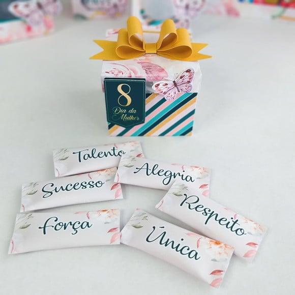 Dia da Mulher- Caixinnha com 6 Unidades de Balinhas