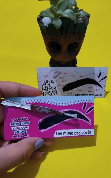 DIA DA MULHER- Card com Pinça