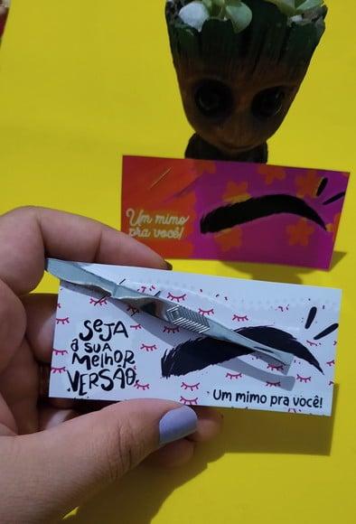 DIA DA MULHER- Card com Pinça