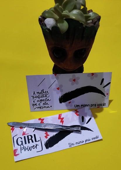 DIA DA MULHER- Card com Pinça