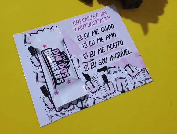 Dia da Mulher- Cartão com Balinha