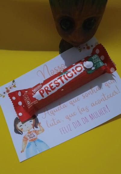 Dia da Mulher- Cartão com PRESTIGIO 33g