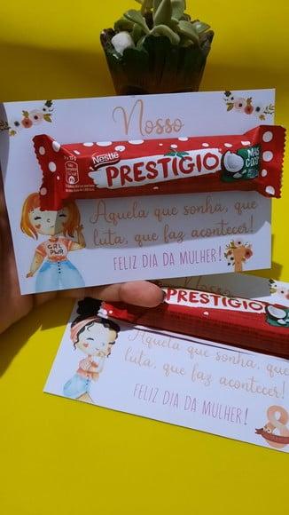 Dia da Mulher- Cartão com PRESTIGIO 33g