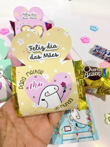 Dia das Mães- Porta Bombom com 1 Bombom