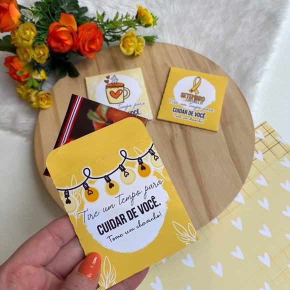 Envelope com Chá- Setembro Amarelo