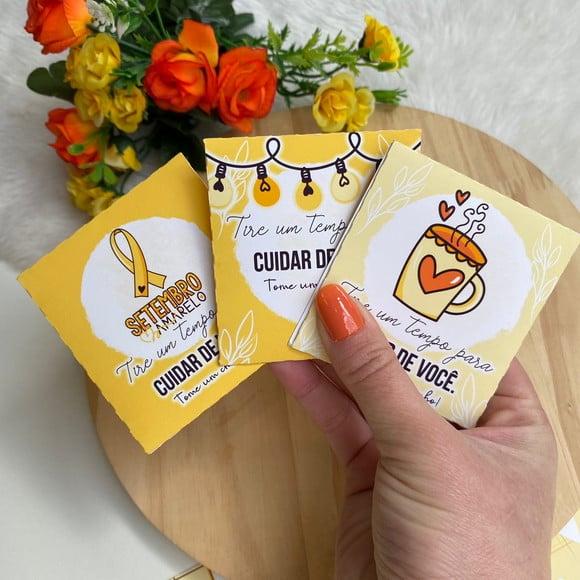 Envelope com Chá- Setembro Amarelo