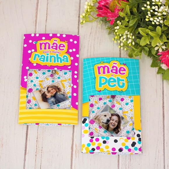 Envelope com Chaveiro- Dia das Mães