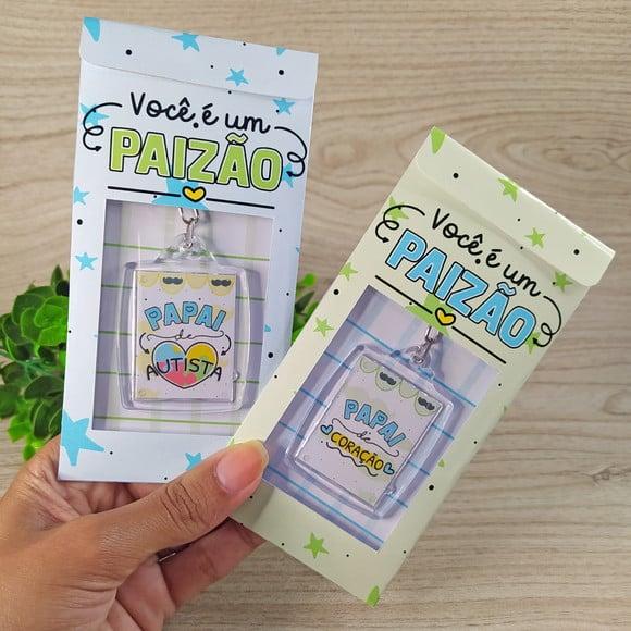 Envelope com Chaveiro- Dia dos Pais