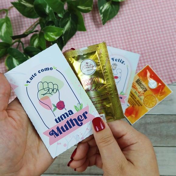 Envelope com Máscara Facial- Dia da Mulher