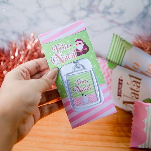 Envelope com Chaveiro- Natal