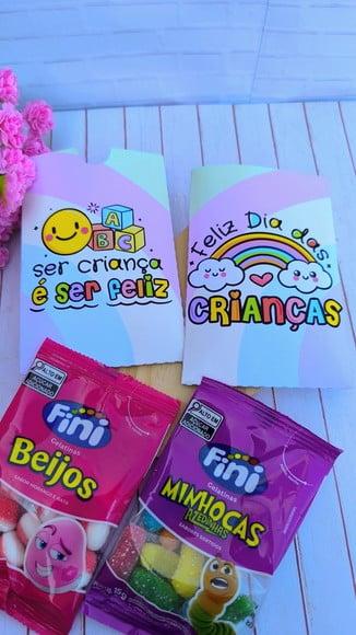 Envelope com Mini Fini- Dia das Crianças