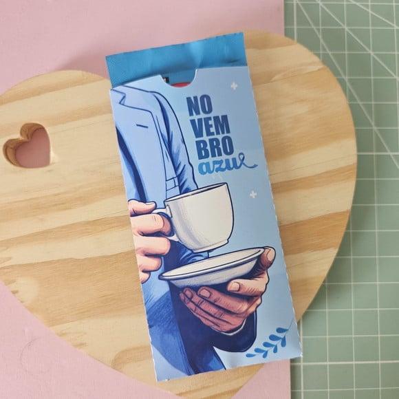 Envelope com Sachê de Café- Novembro Azul