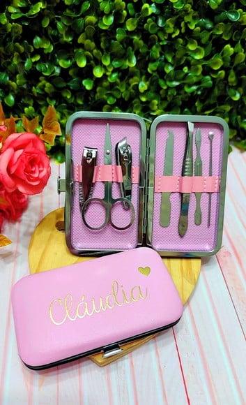 Estojo com Kit Unha Personalizado- Dia das Mães