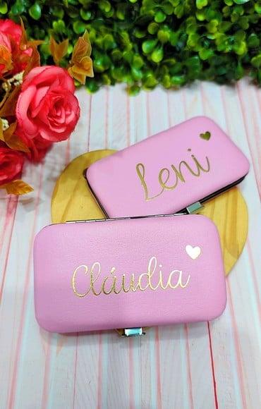 Estojo com Kit Unha Personalizado- Dia das Mães