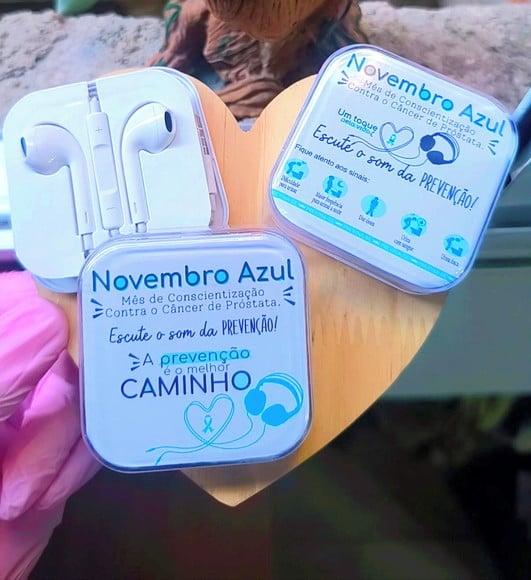Fone de Ouvido- Novembro Azul