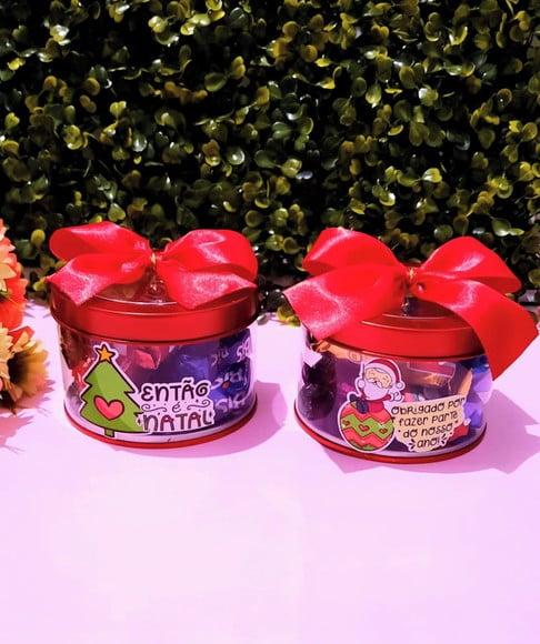 Latinha com 6 Chocolates- Mimo de Natal