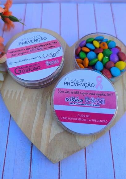 Latinha com Coloreti (chocolate)- Outubro Rosa