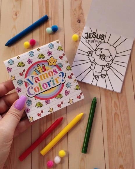 Livrinho Com Mini Lápis De Colorir- Dia Das Crianças