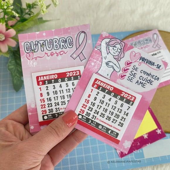 Mini Calendário 2023- Outubro Rosa