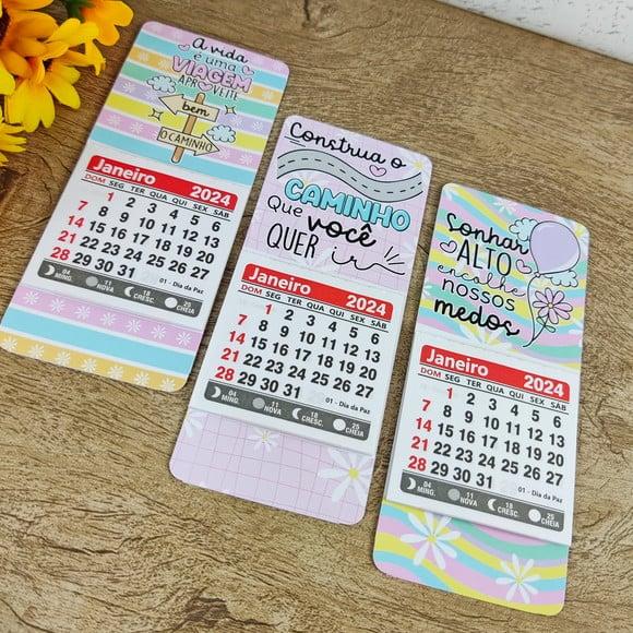 Mini Calendário com Imã