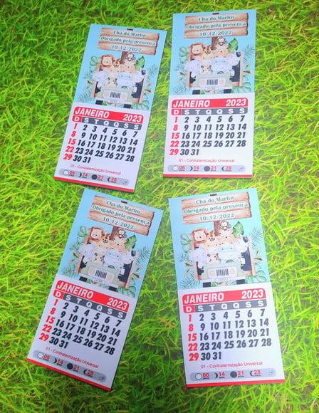 Mini Calendário com Imã