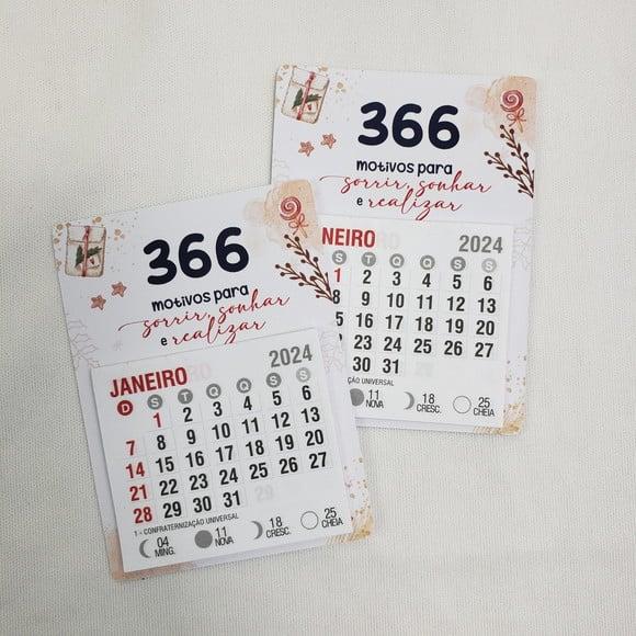 Mini Calendário com Imã