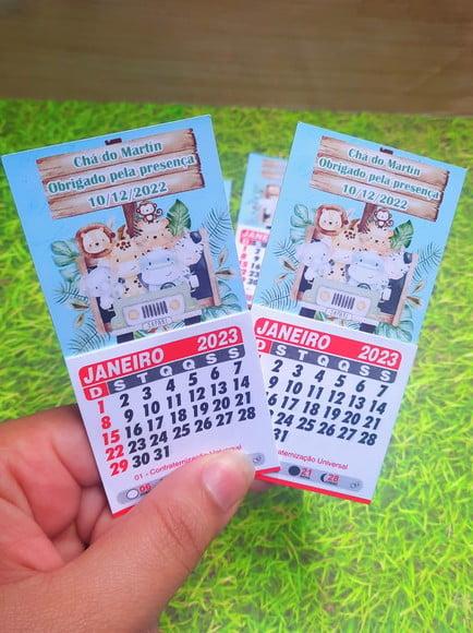 Mini Calendário com Imã