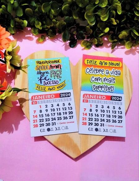 Mini Calendário com Imã- 2024