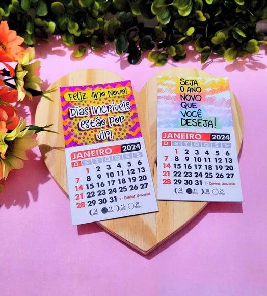 Mini Calendário com Imã- 2024