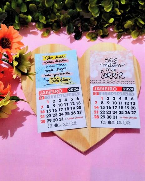 Mini Calendário com Imã- 2024