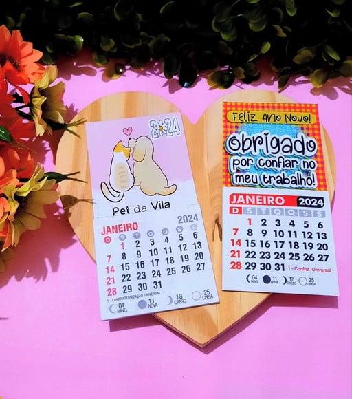 Mini Calendário com Imã- 2024