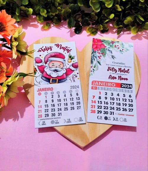 Mini Calendário com Imã- 2024
