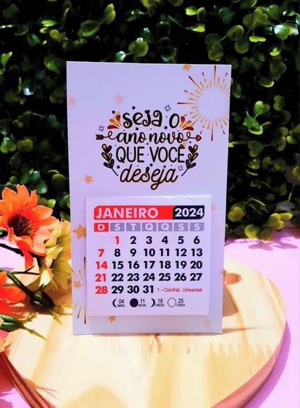 Mini Calendário com Imã- 2024