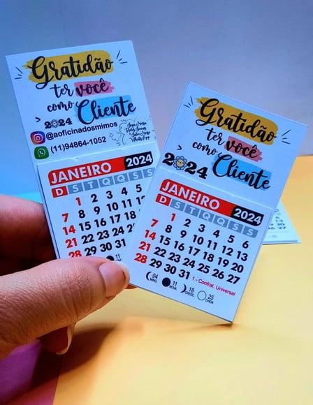 Mini Calendário com Imã- 2024