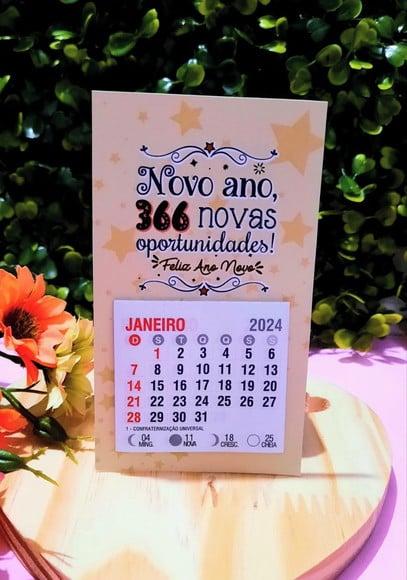 Mini Calendário com Imã- 2024